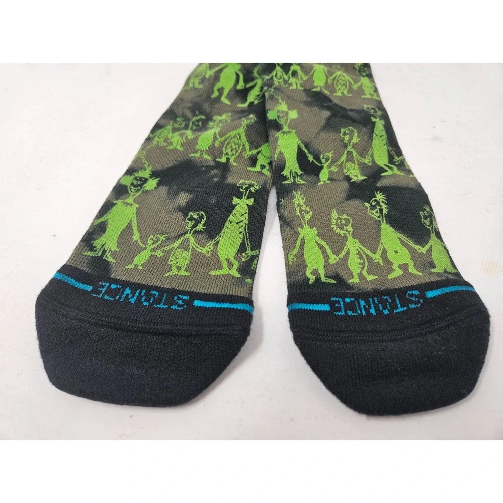 Stance‎ Casual Grinch - Down in Whoville Crew Socks, Men's Sz LG, 1 Pair, NEW!